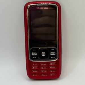 Samsung Rant SPH-M540 - Red and Black Sprint Slider Phone Working No Charger